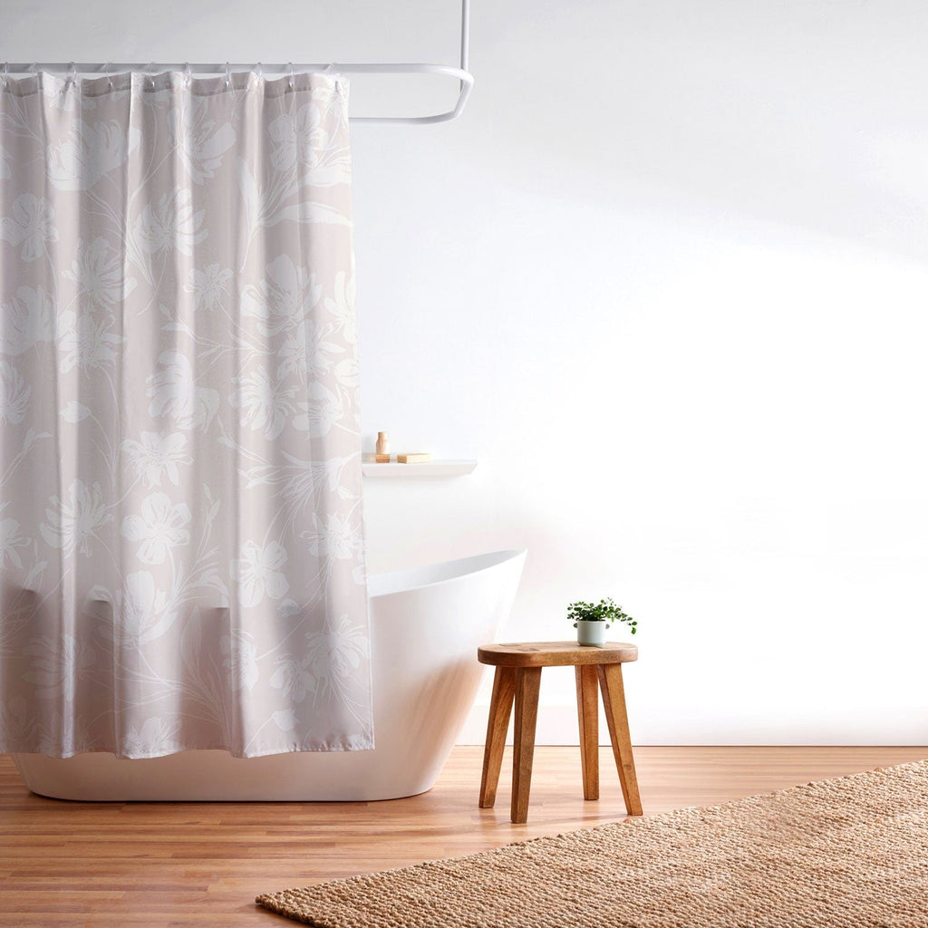 Gabriela Fuente Martine Neutral Shower Curtain