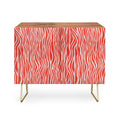 Avenie BR Red Zebra Stripe Credenza