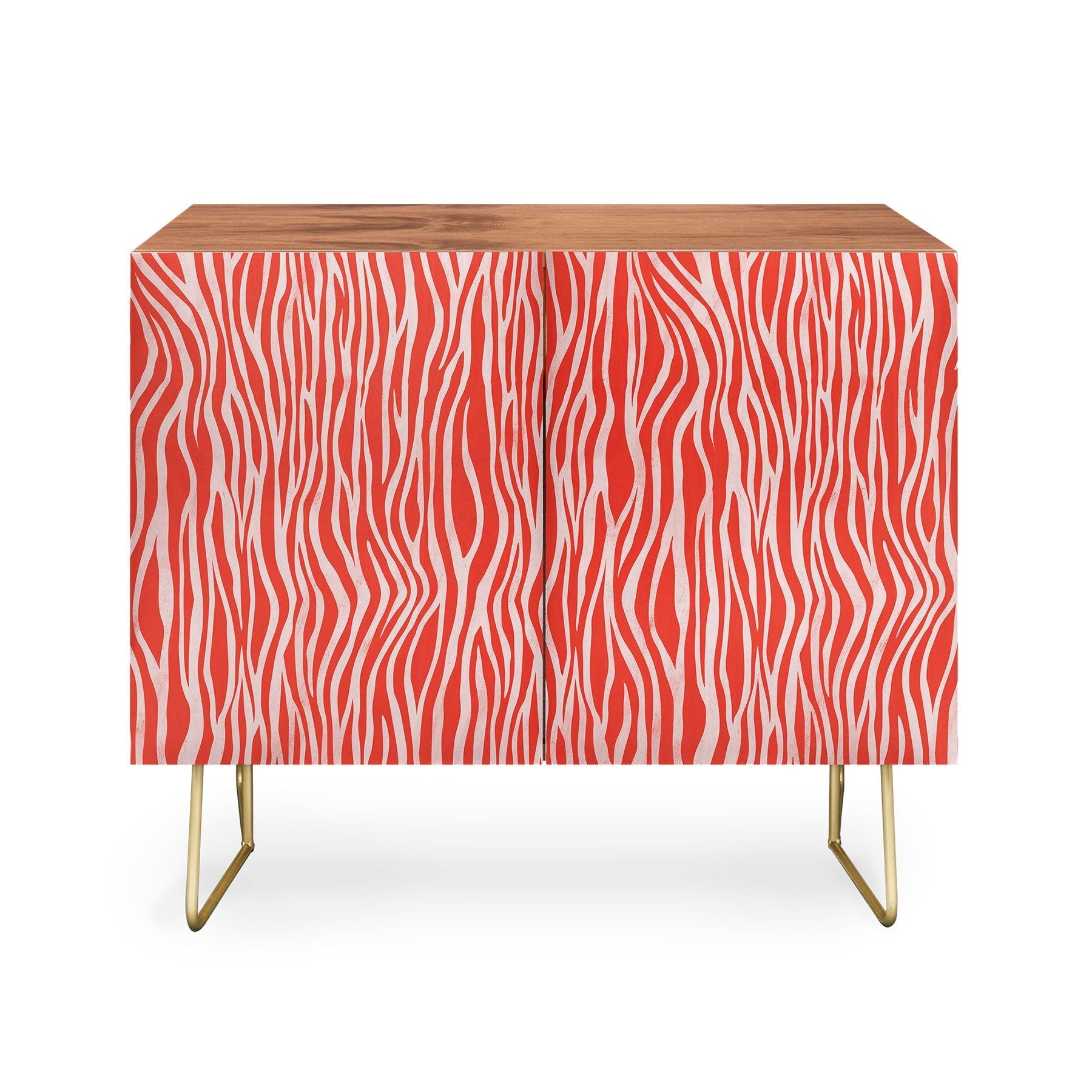 Avenie BR Red Zebra Stripe Credenza