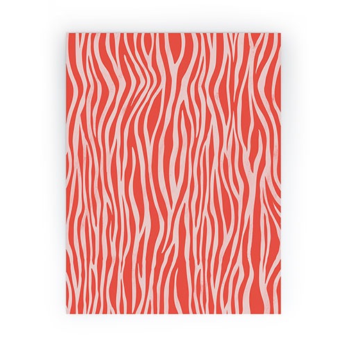 Avenie BR Red Zebra Stripe Mini Art Print