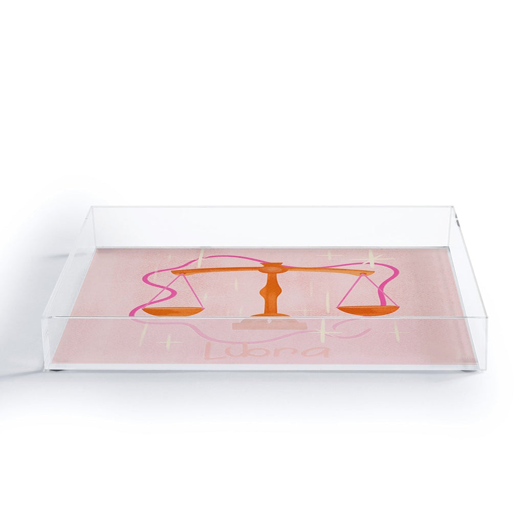 Little Om Zodiac Signs Libra Acrylic Tray