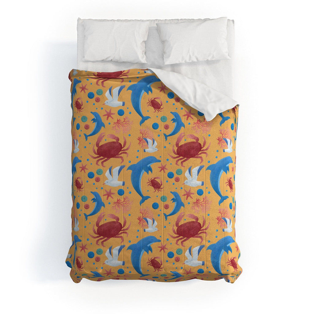 Seta Zakian Sailing Sealife yellow Comforter