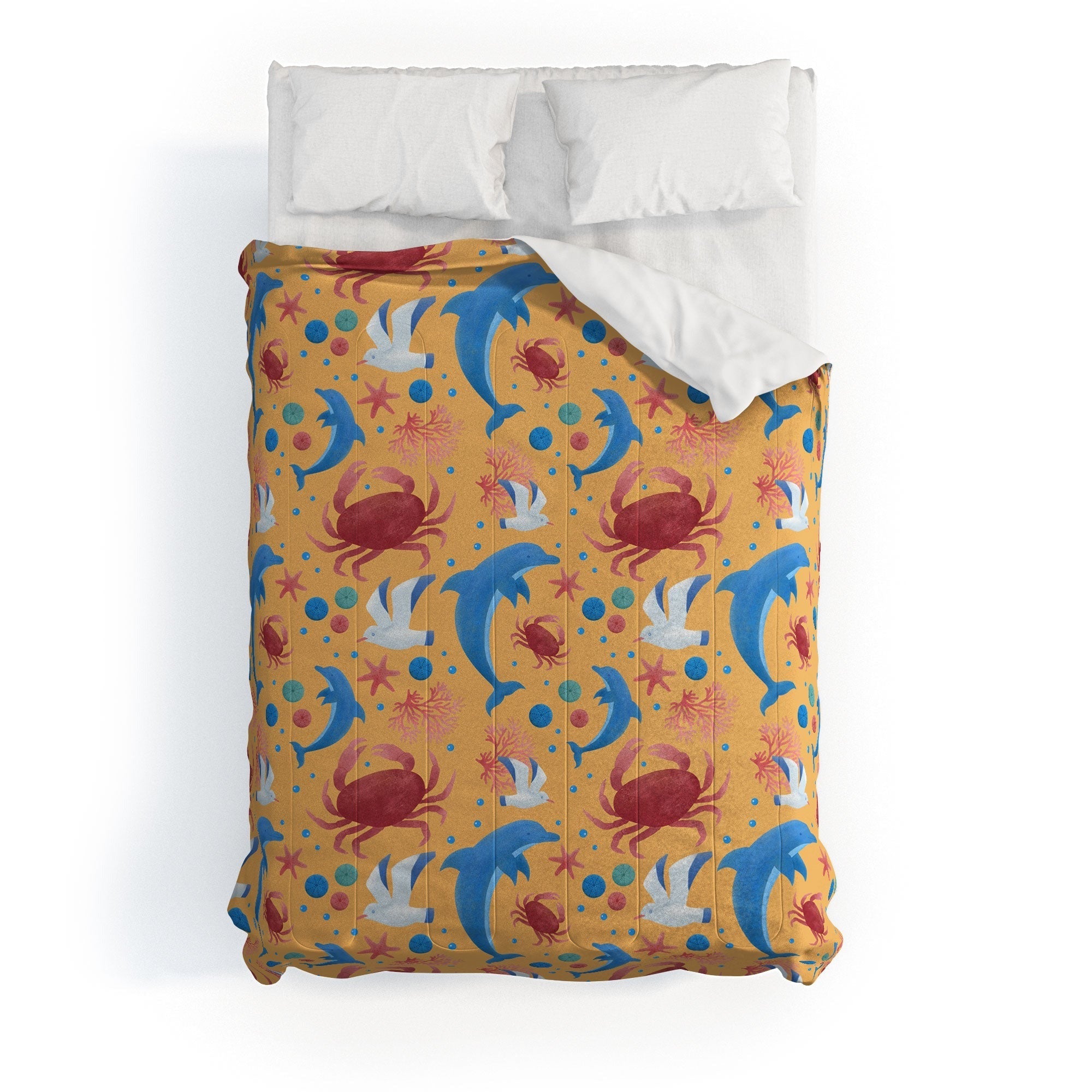 Seta Zakian Sailing Sealife yellow Comforter