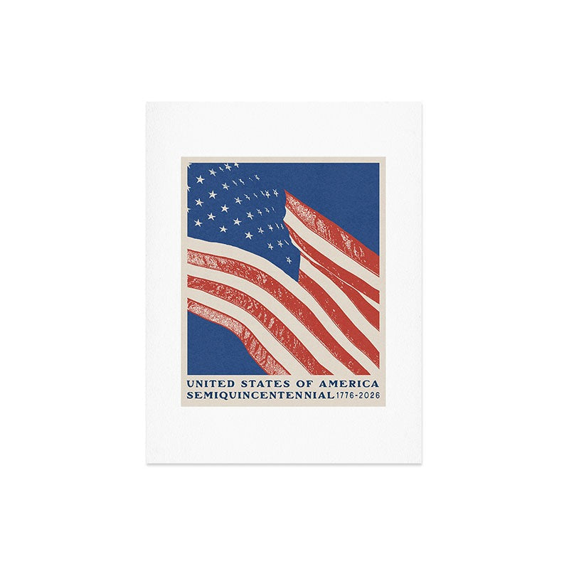 DENY Designs Stars n Stripes Semiquincentennial Art Print