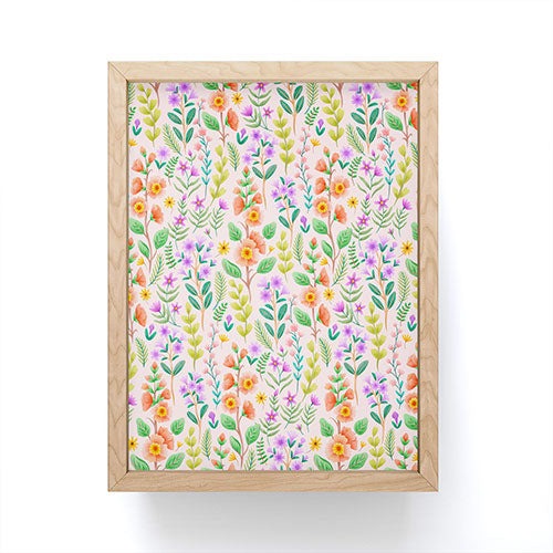 Pimlada Phuapradit Ditsy Spring Floral Framed Mini Art Print