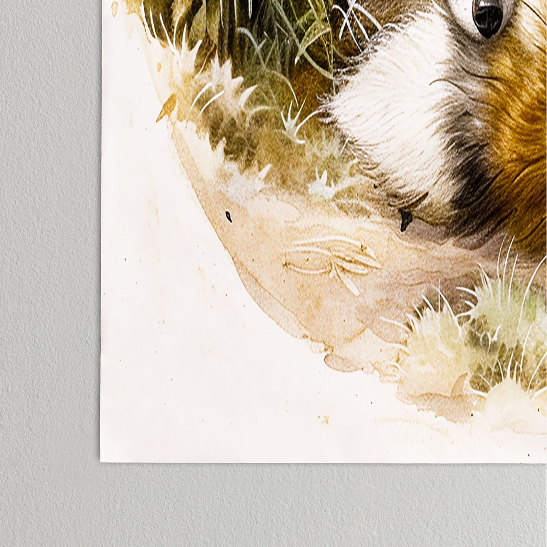 trajeado14 Fox Sleeping Vintage Illustration Poster