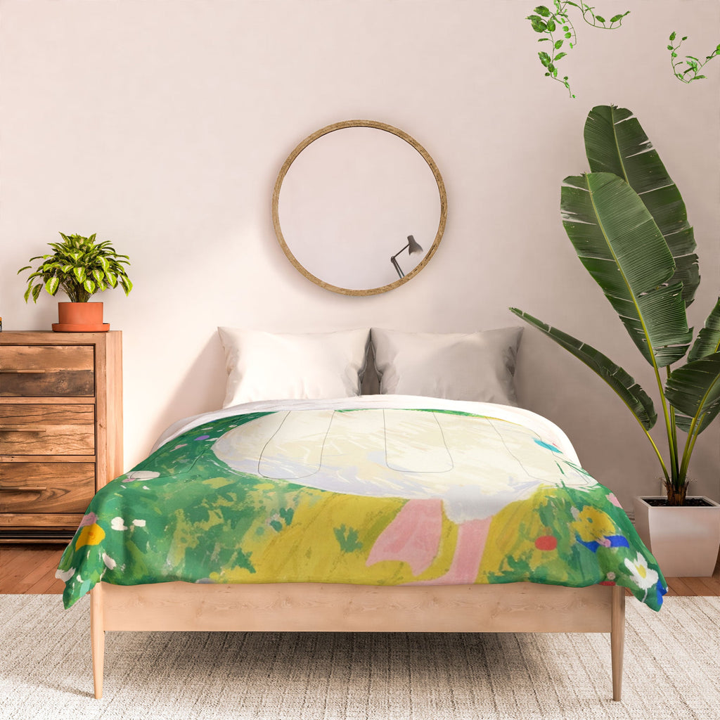 trajeado14 Goose Wildflower Cute Comforter