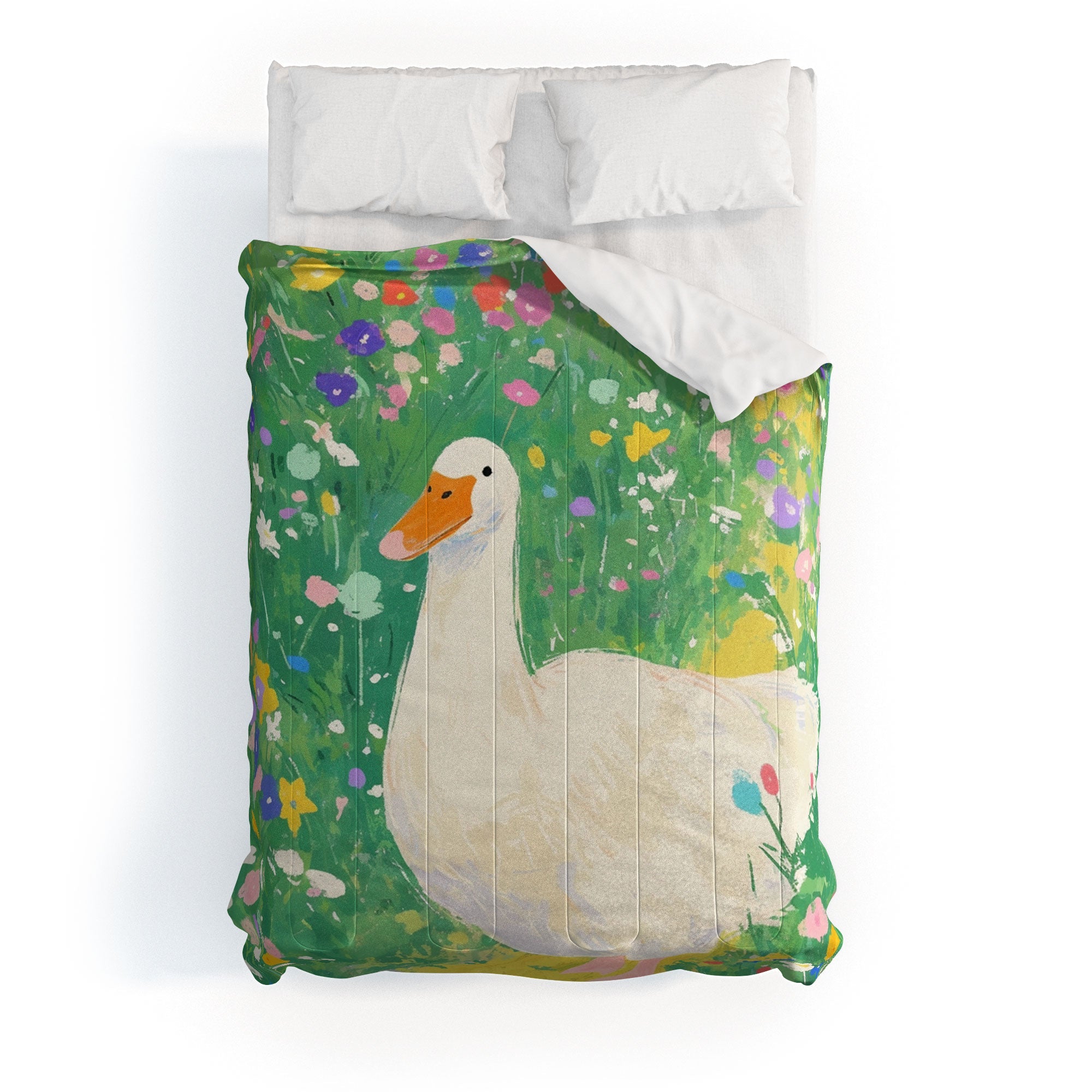 trajeado14 Goose Wildflower Cute Comforter