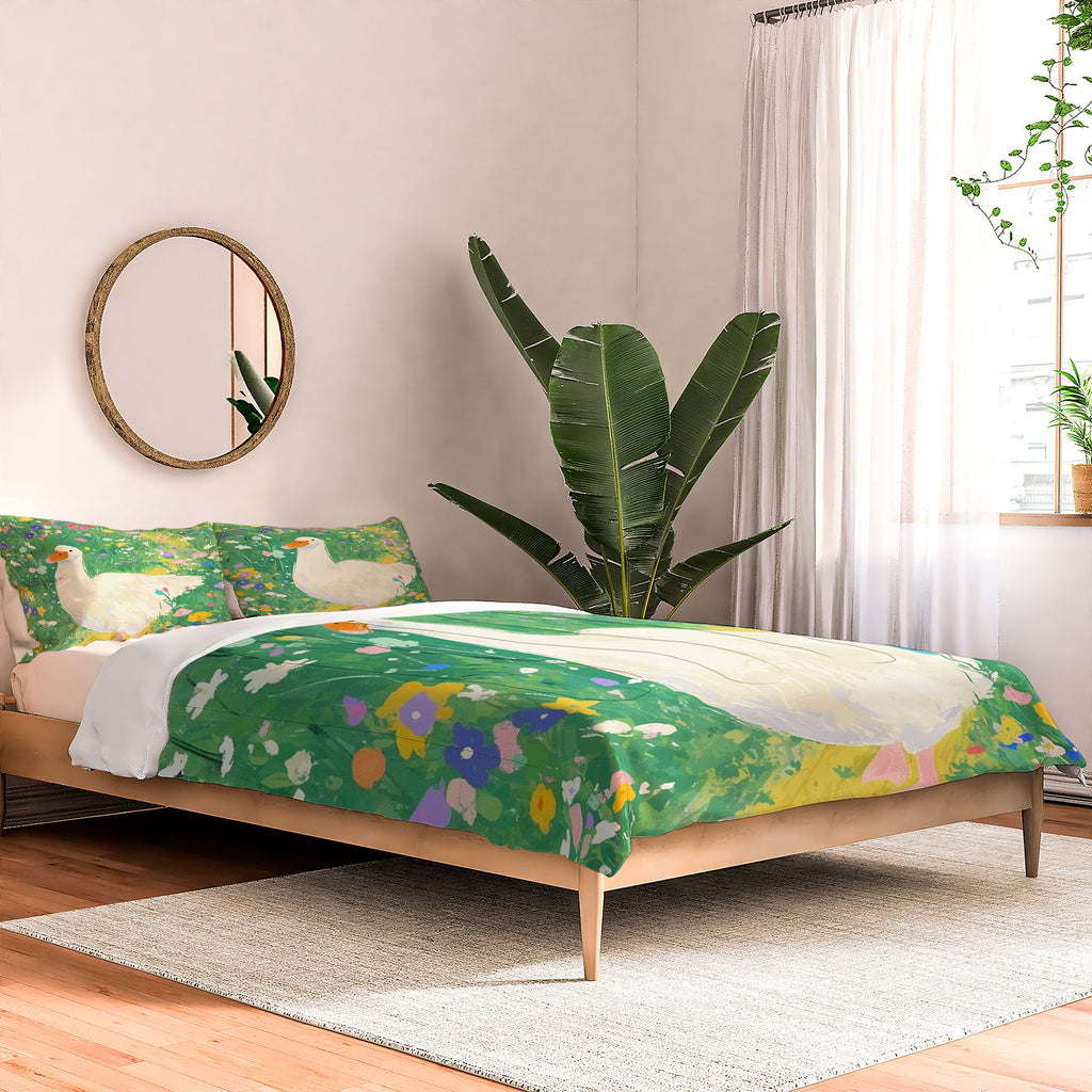 trajeado14 Goose Wildflower Cute Comforter