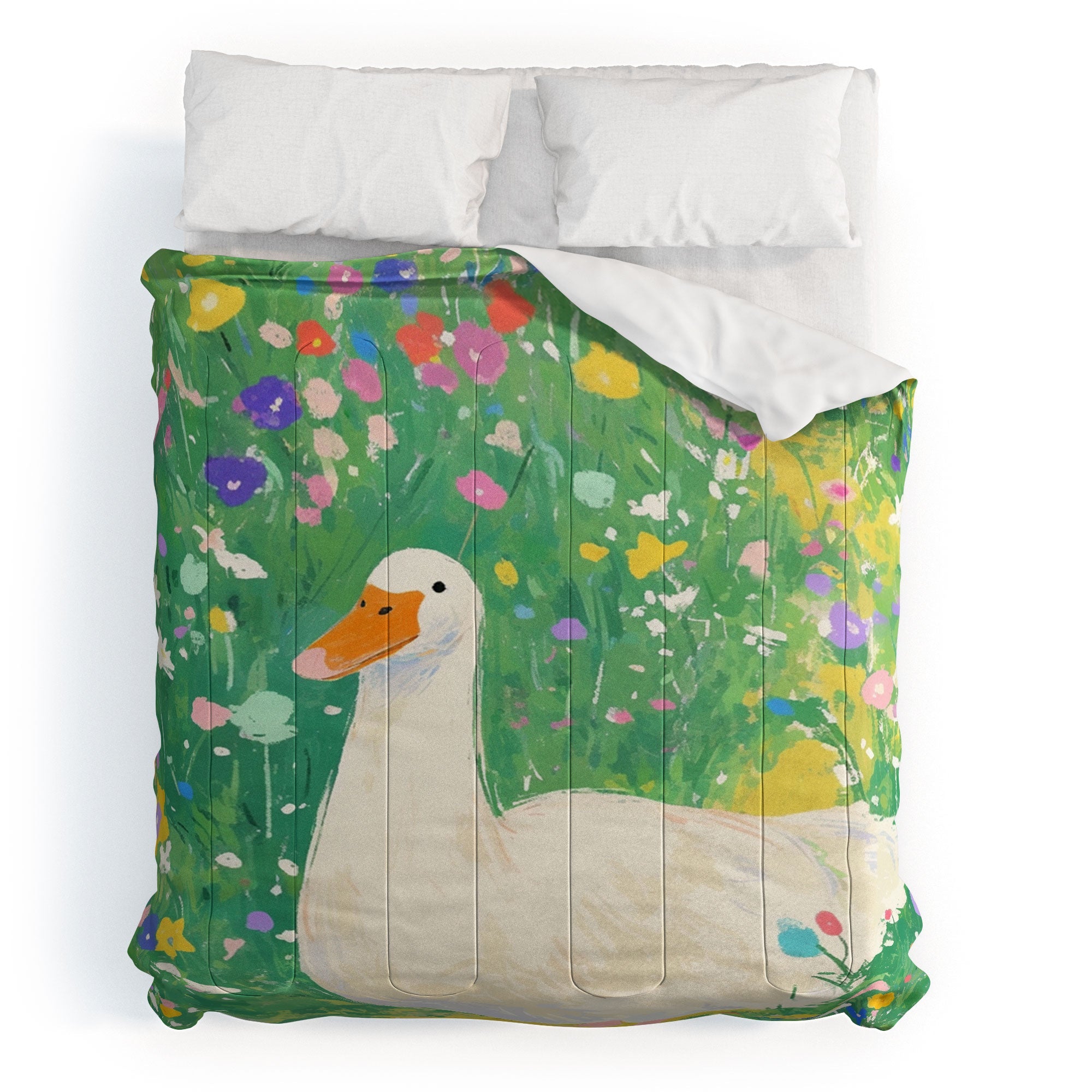 trajeado14 Goose Wildflower Cute Comforter