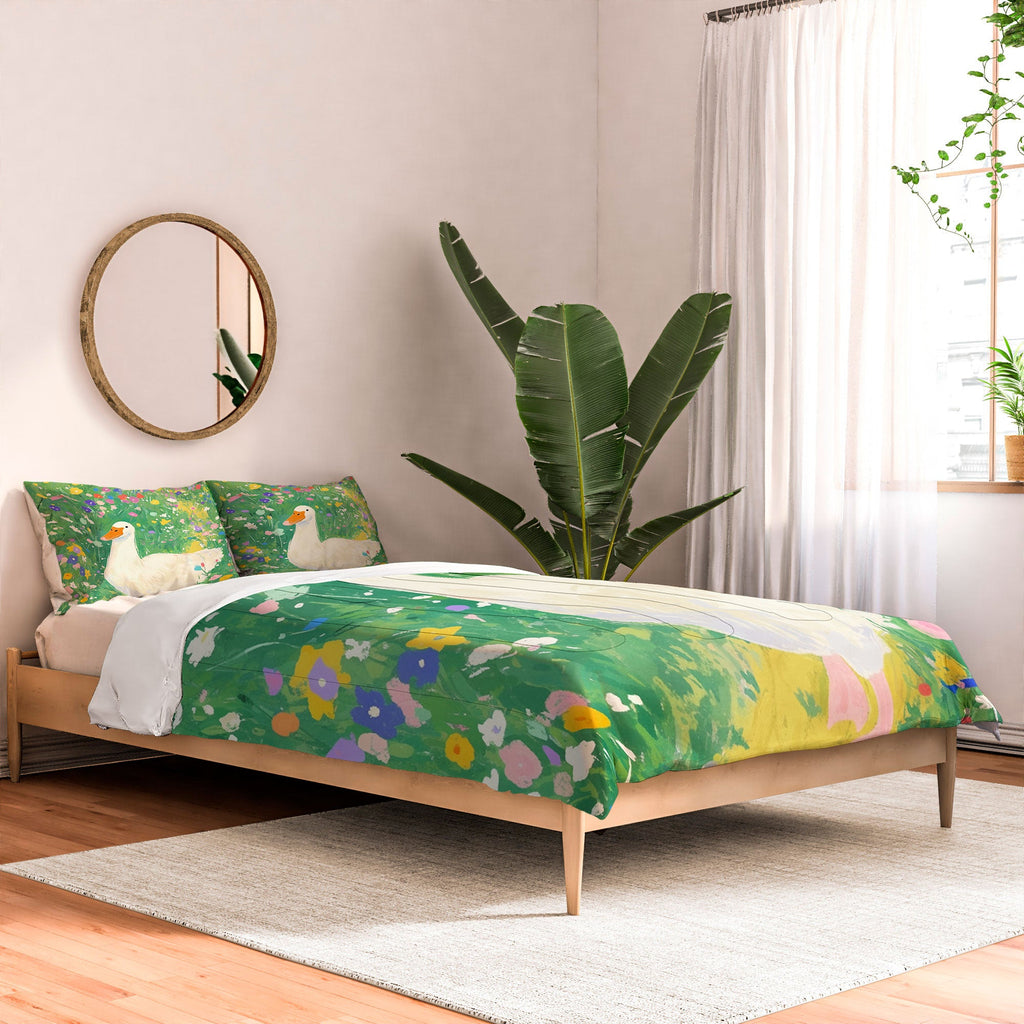 trajeado14 Goose Wildflower Cute Comforter