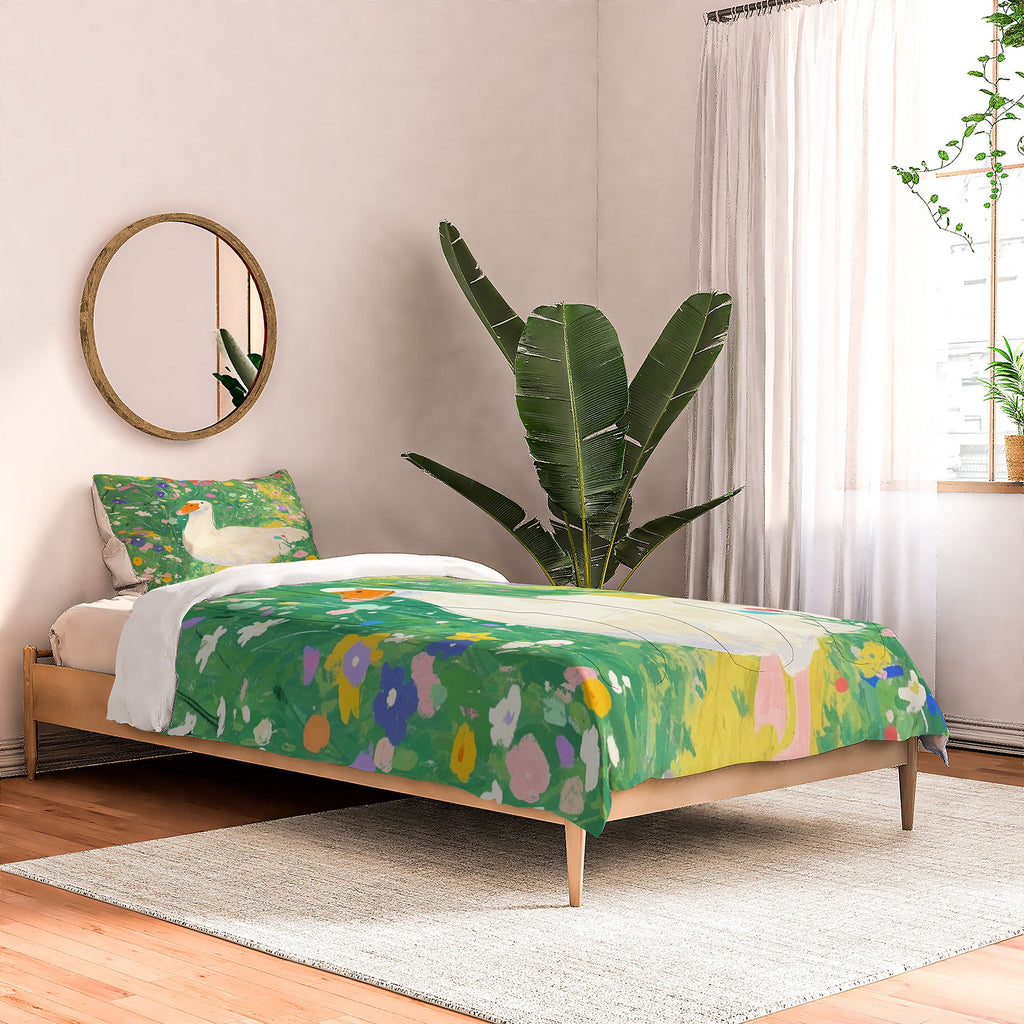 trajeado14 Goose Wildflower Cute Comforter