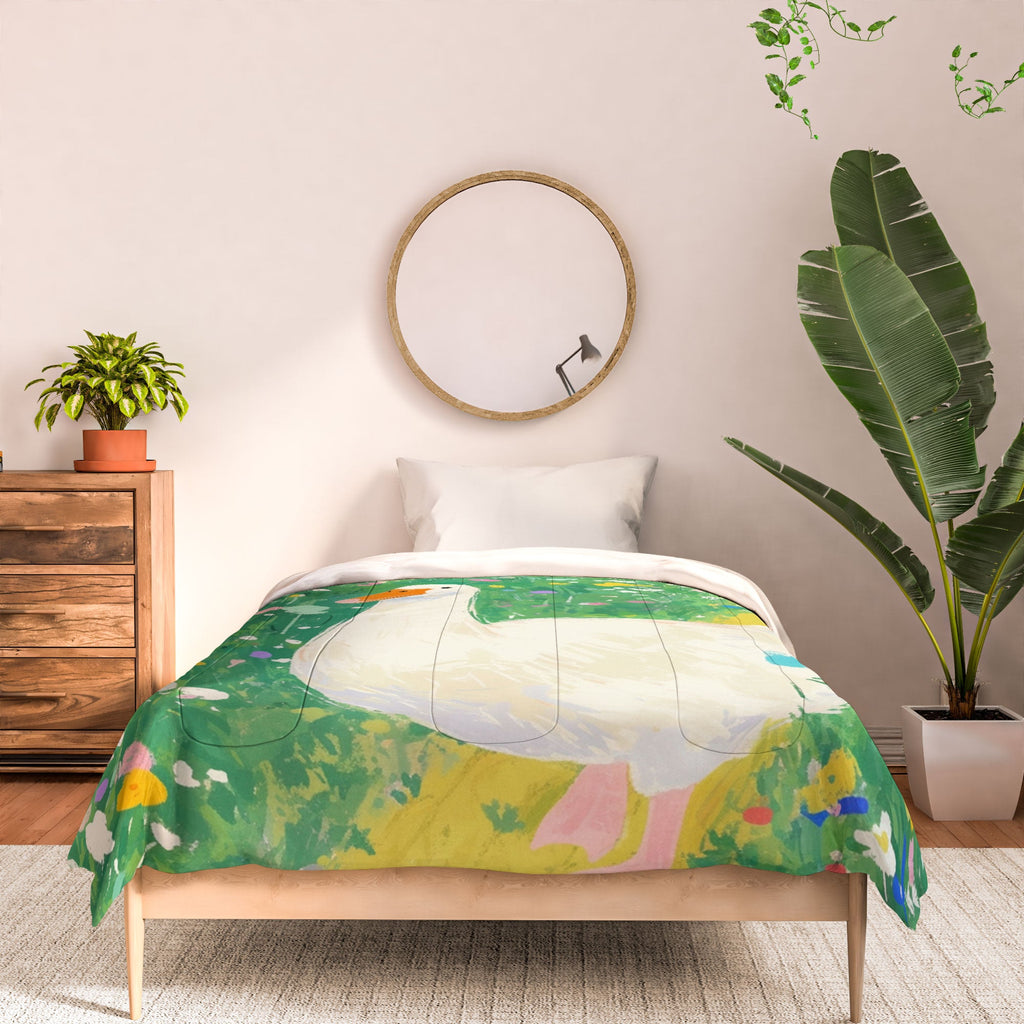 trajeado14 Goose Wildflower Cute Comforter