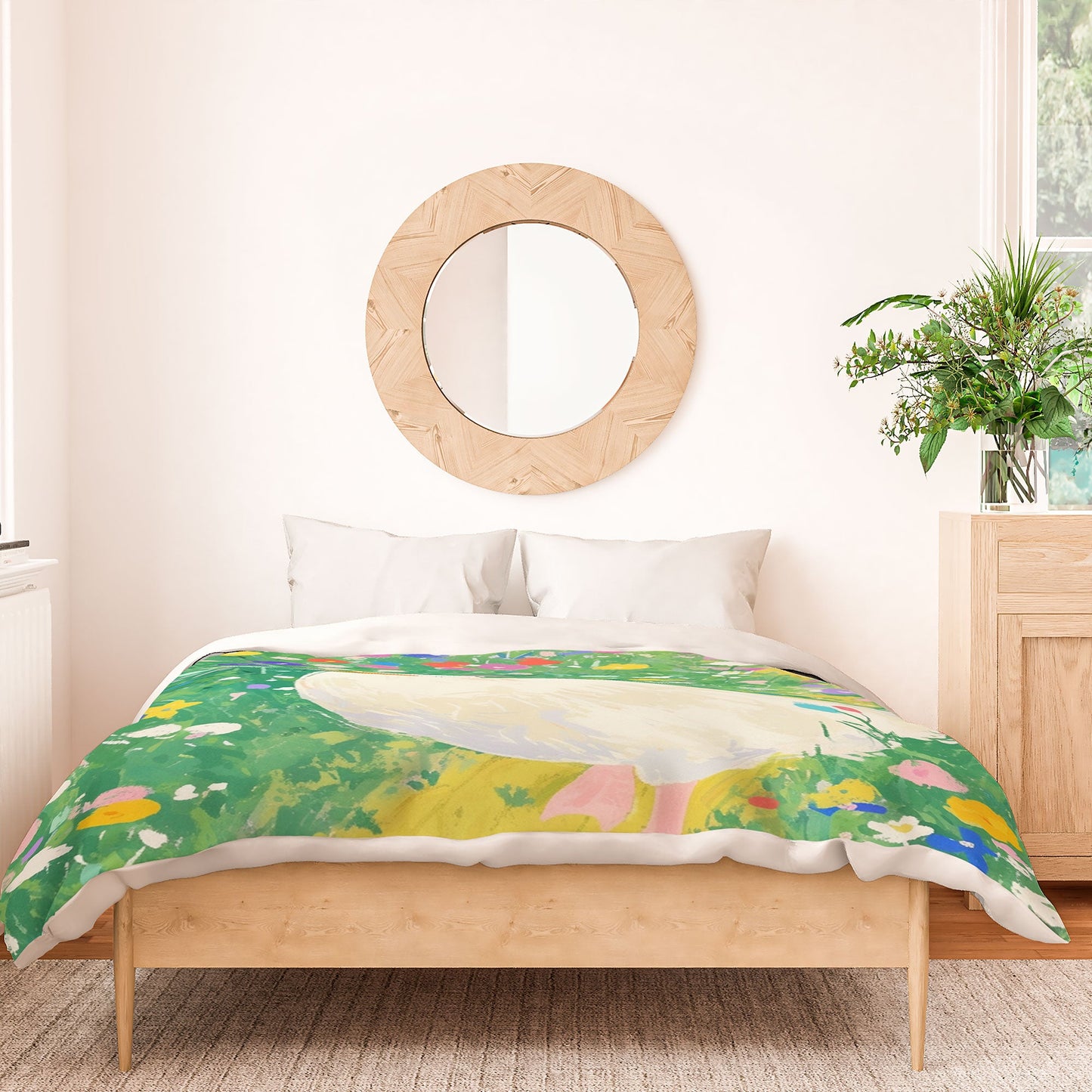 trajeado14 Goose Wildflower Cute Duvet Cover