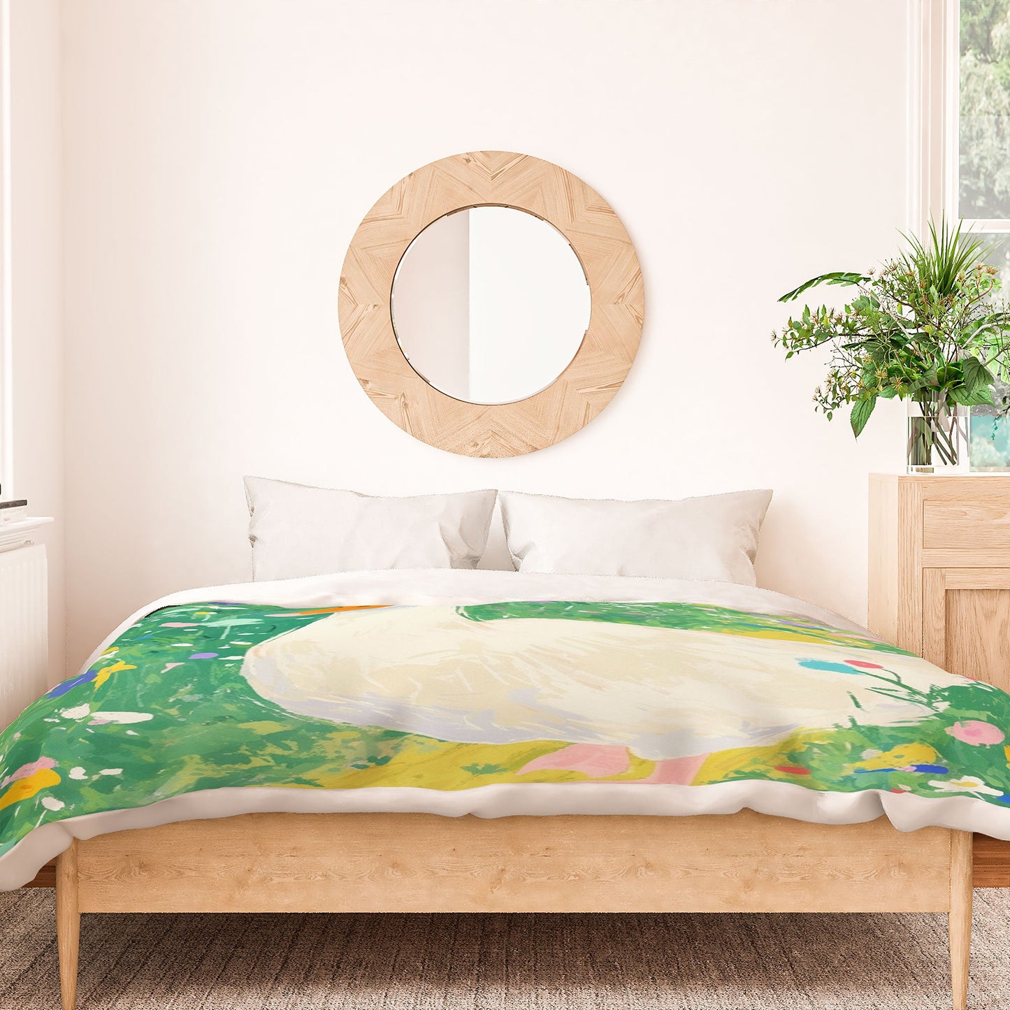 trajeado14 Goose Wildflower Cute Duvet Cover