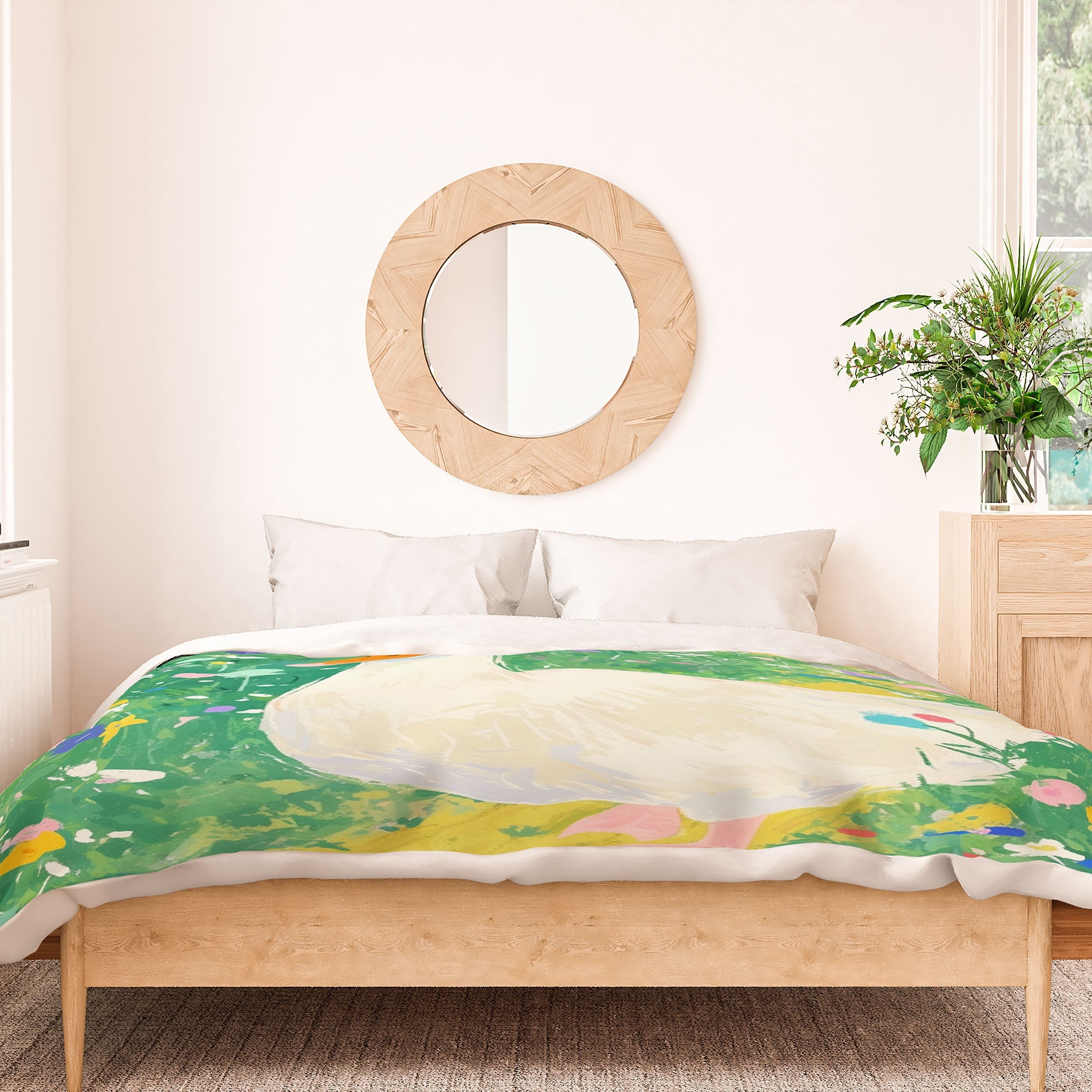trajeado14 Goose Wildflower Cute Duvet Cover