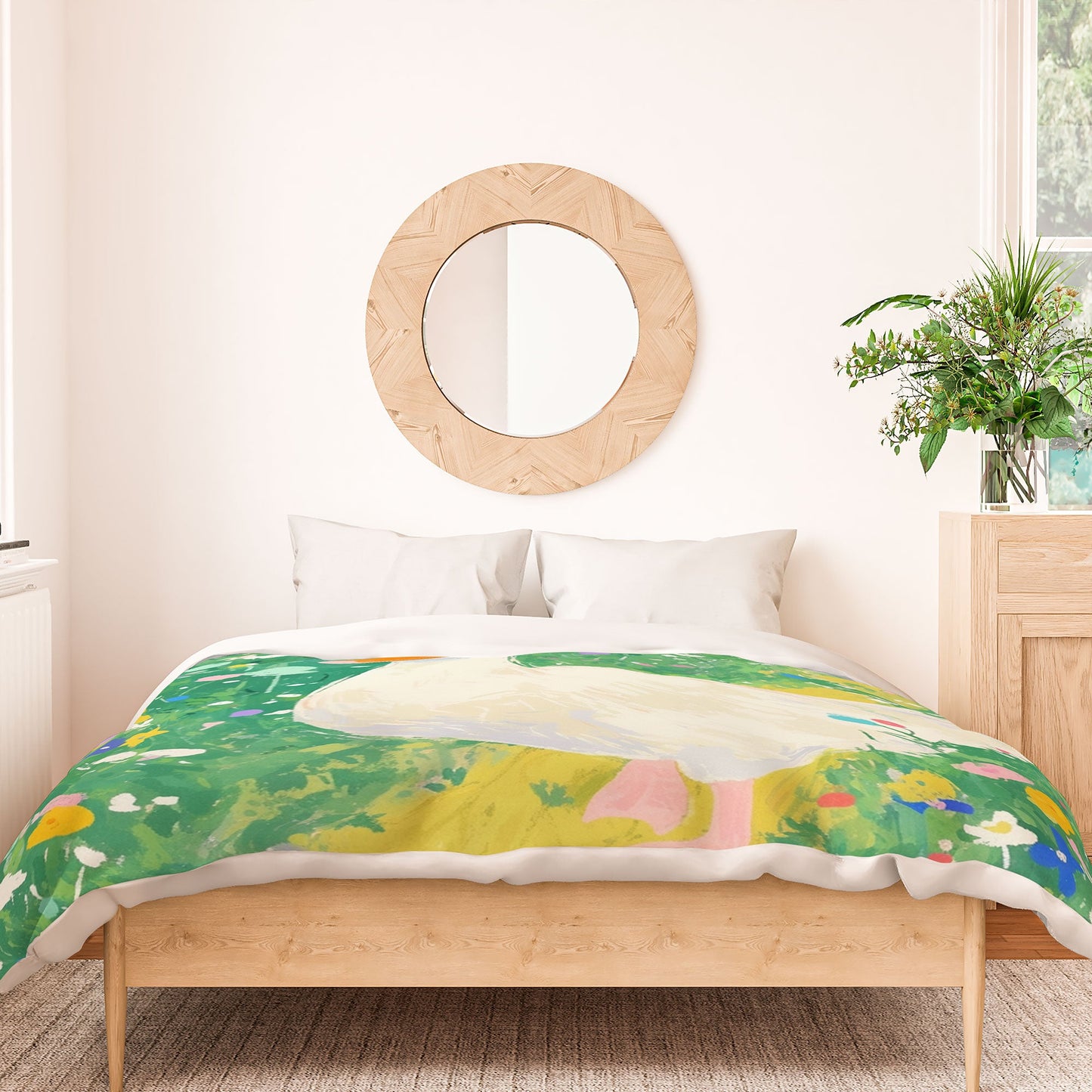 trajeado14 Goose Wildflower Cute Duvet Cover