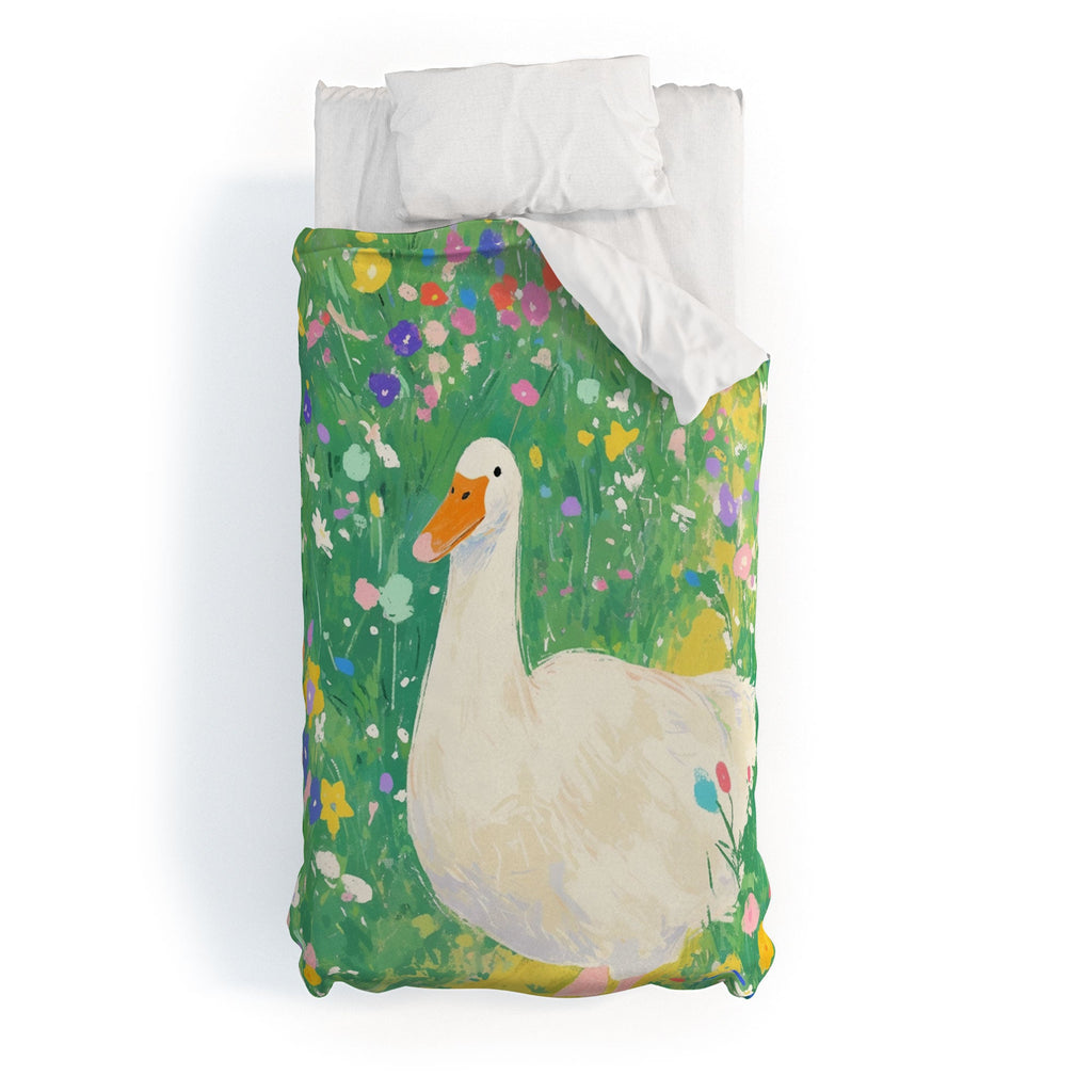 trajeado14 Goose Wildflower Cute Duvet Cover