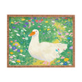 trajeado14 Goose Wildflower Cute Rectangular Tray