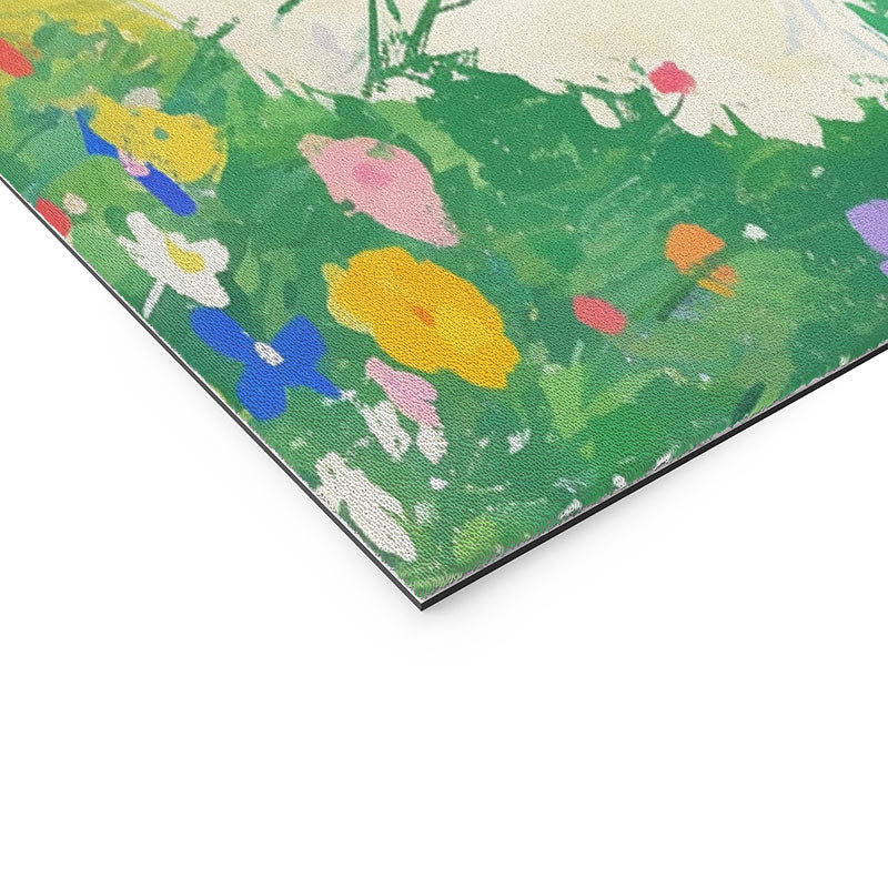 trajeado14 Goose Wildflower Cute Welcome Mat