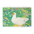 trajeado14 Goose Wildflower Cute Welcome Mat