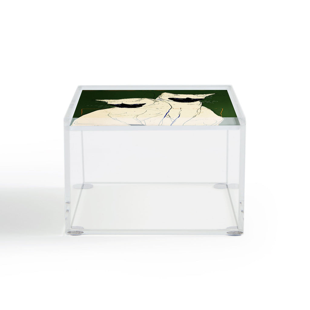 trajeado14 Siamese Cats Modern Art Acrylic Box