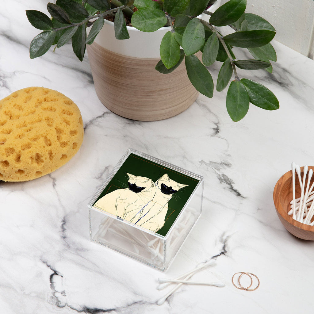 trajeado14 Siamese Cats Modern Art Acrylic Box