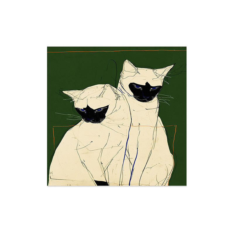 trajeado14 Siamese Cats Modern Art Art Print