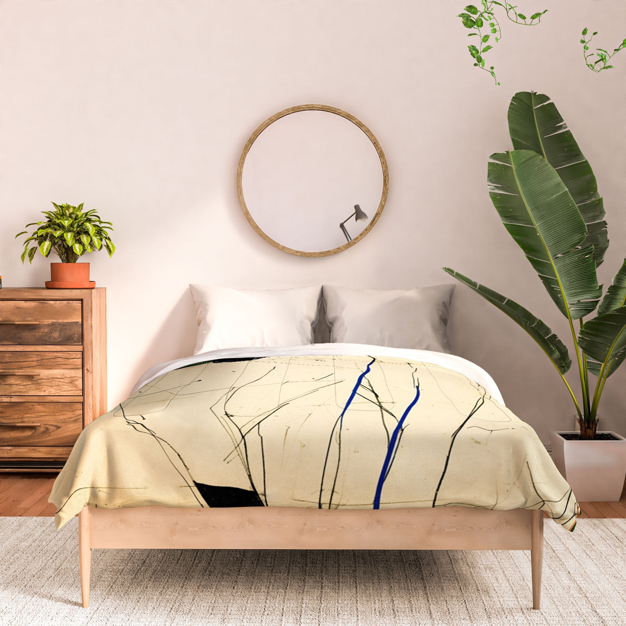 trajeado14 Siamese Cats Modern Art Comforter