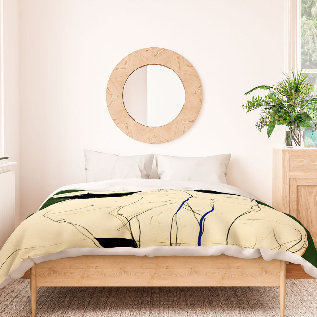 trajeado14 Siamese Cats Modern Art Duvet Cover