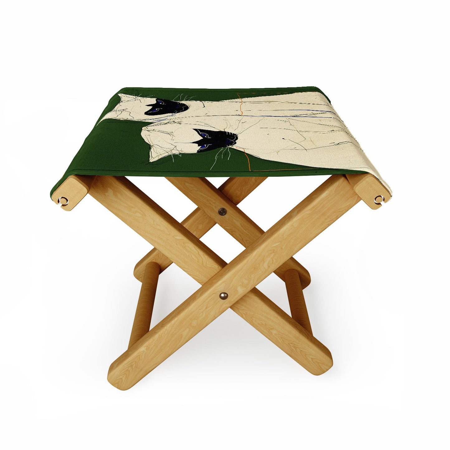 trajeado14 Siamese Cats Modern Art Folding Stool
