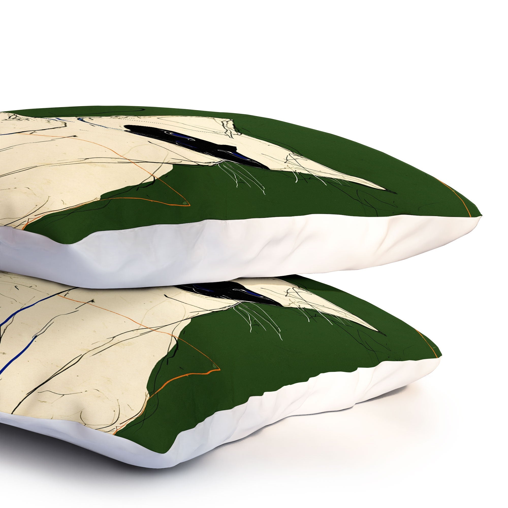 trajeado14 Siamese Cats Modern Art Pillow Shams