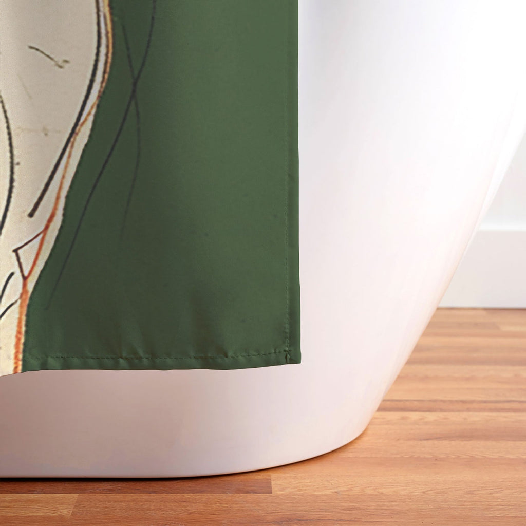 trajeado14 Siamese Cats Modern Art Shower Curtain