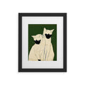 trajeado14 Siamese Cats Modern Art Framed Art Print