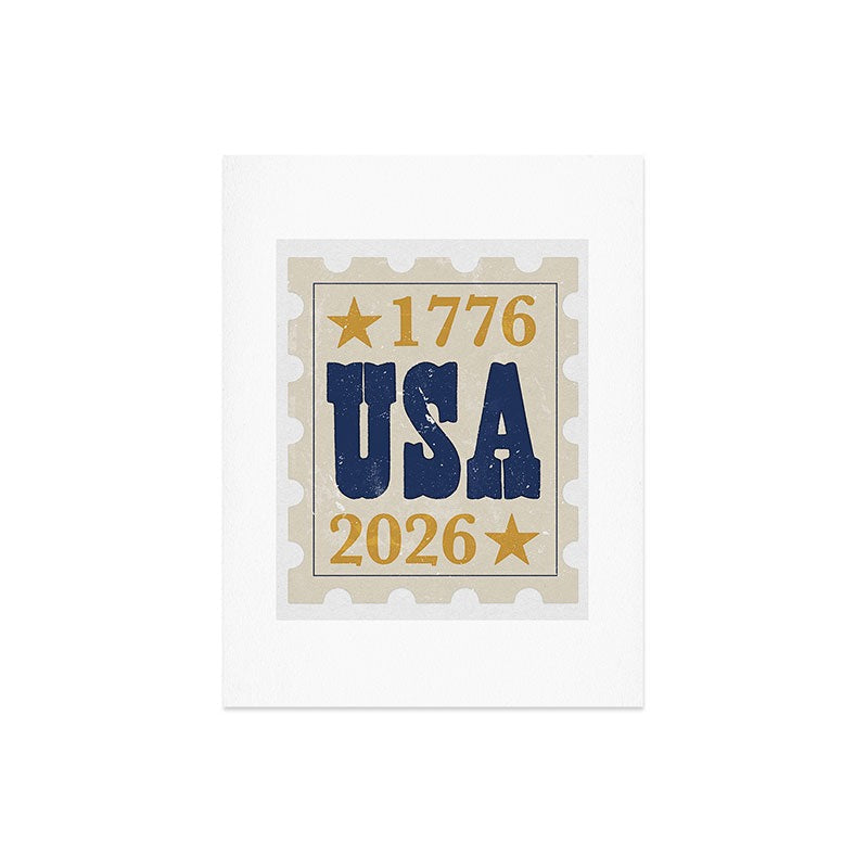 DENY Designs USA Stamp Art Print