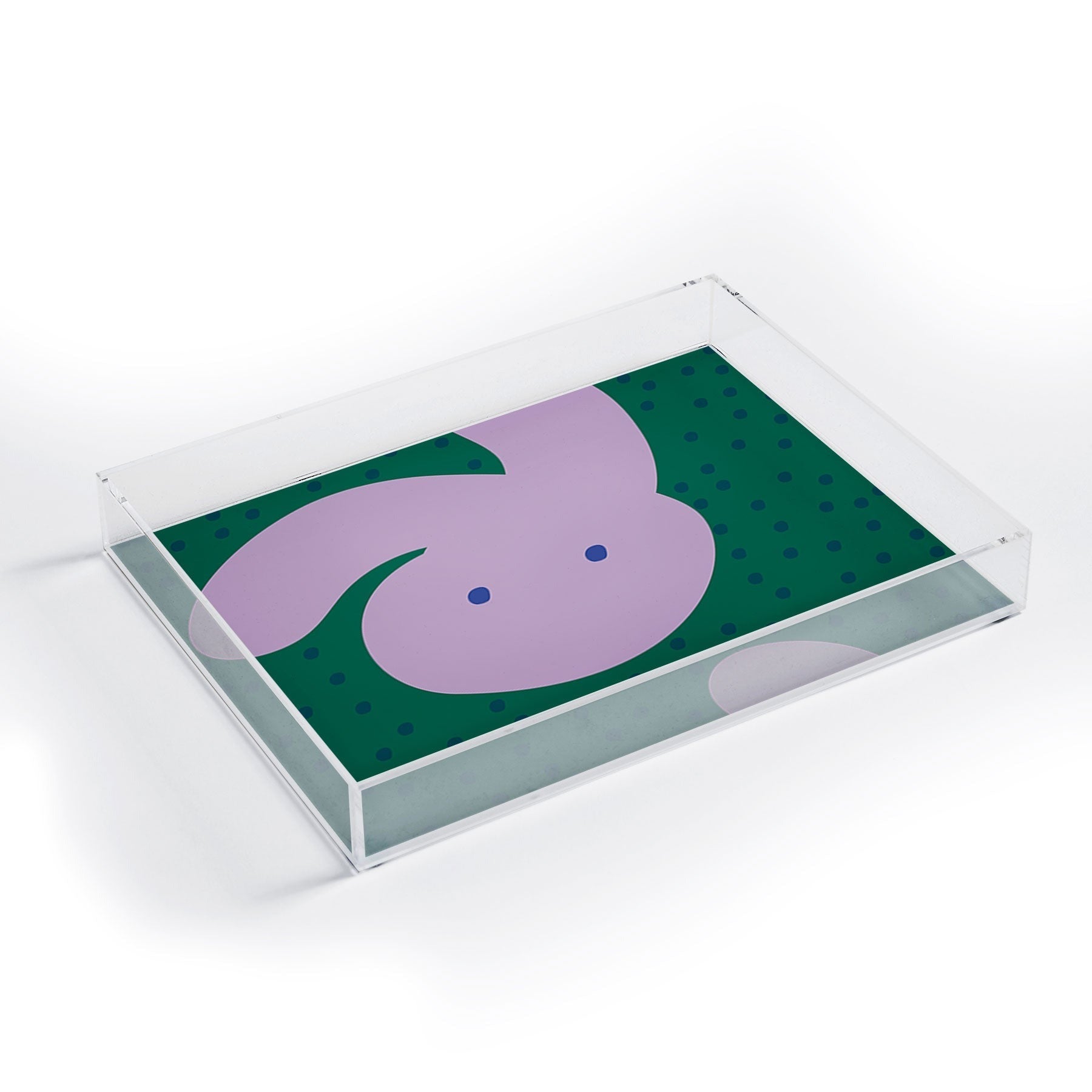 Camilla Foss Pebbles and Rabbit Acrylic Tray