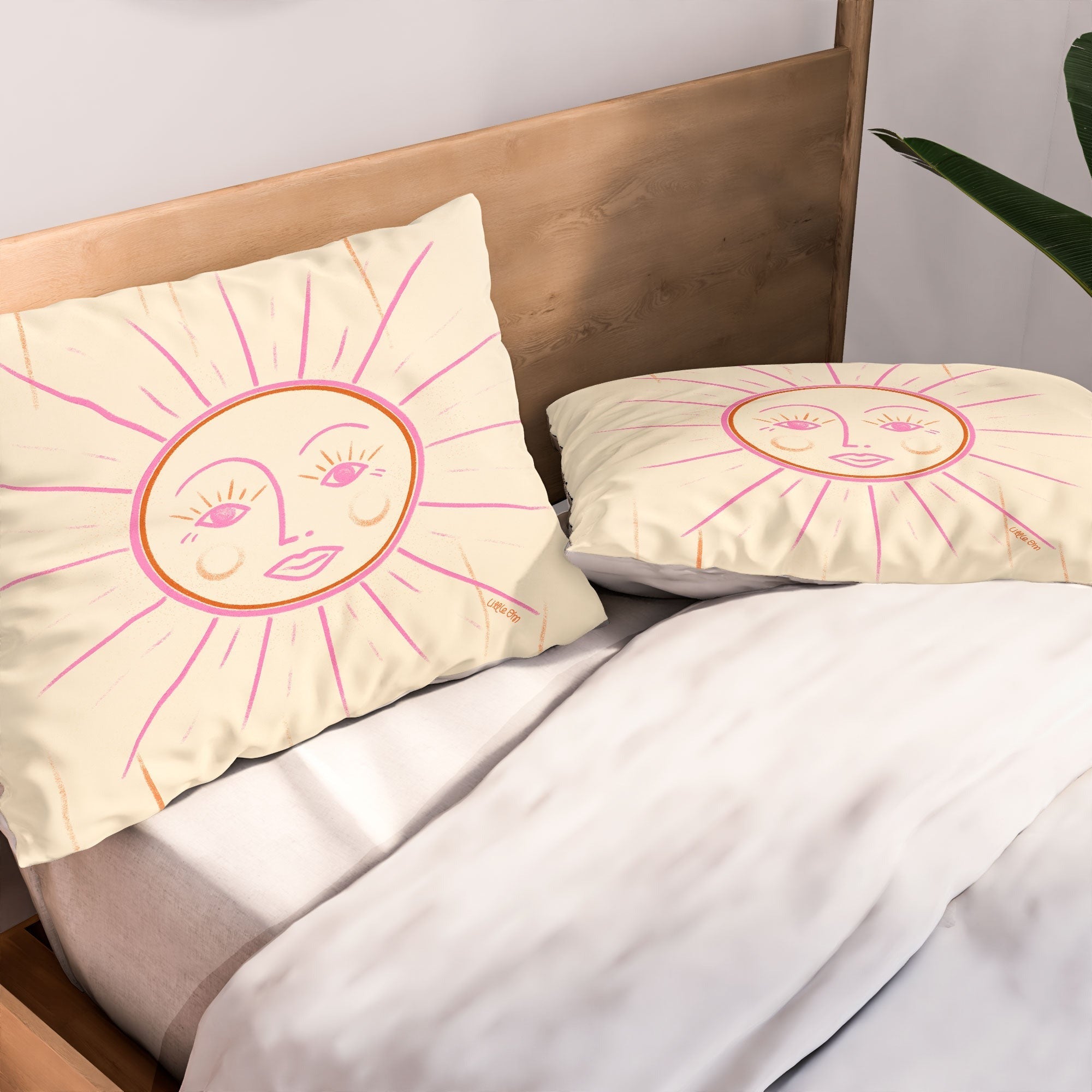 Little Om Celestial Sun cream Pillow Shams