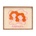 Little Om Zodiac Signs Gemini Rectangular Tray