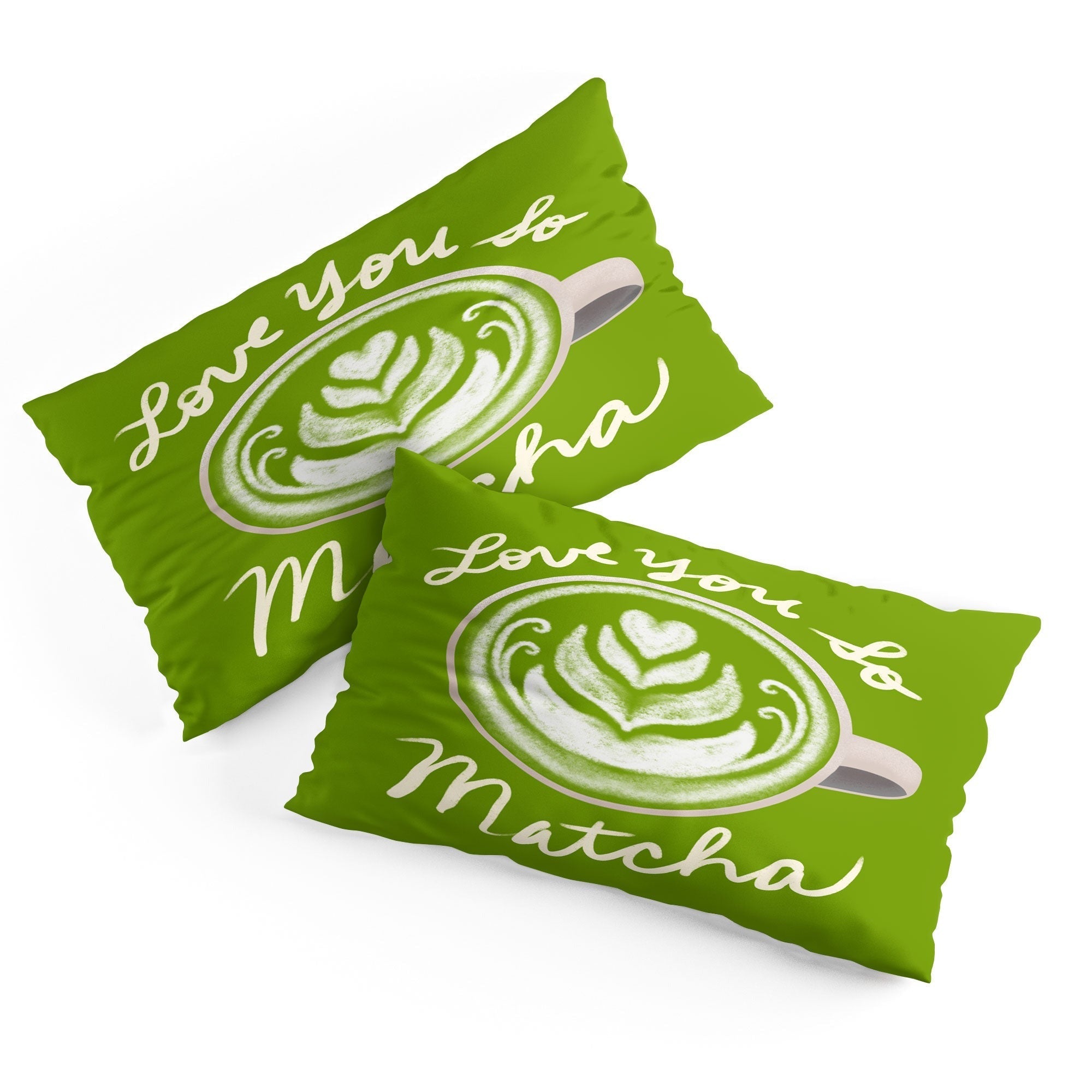 Design by Spark Love You So Matcha Pillow Shams