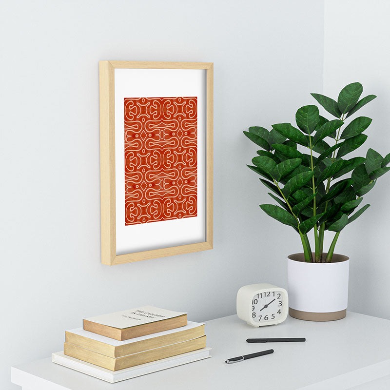 Mirimo Venexiana Burnt Orange Recessed Framing Rectangle