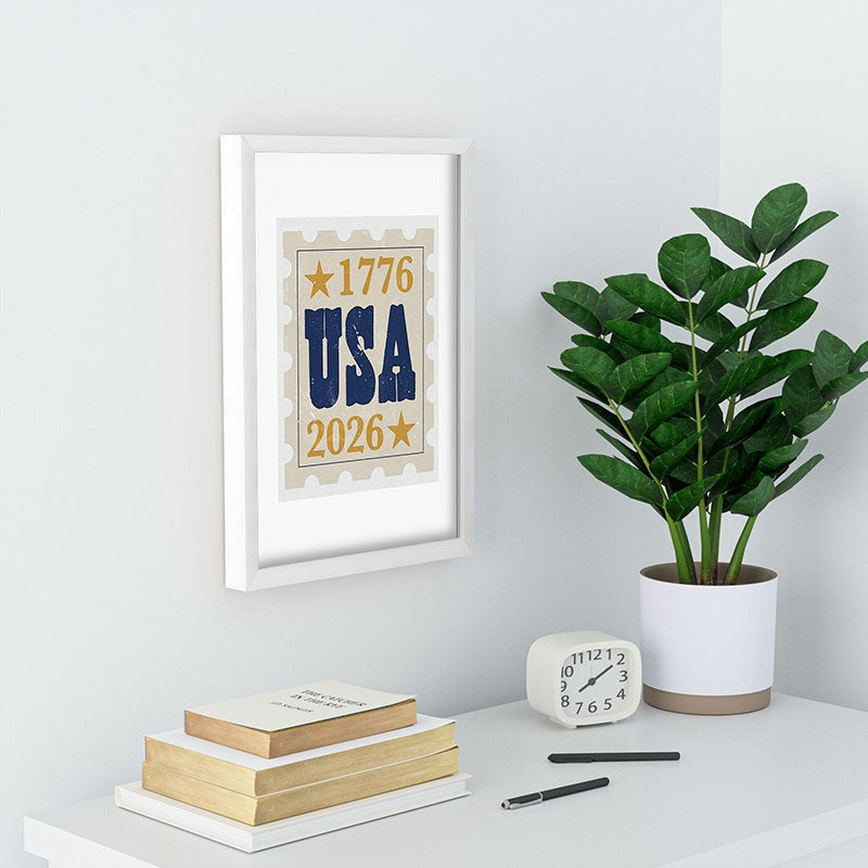 DENY Designs USA Stamp Recessed Framing Rectangle