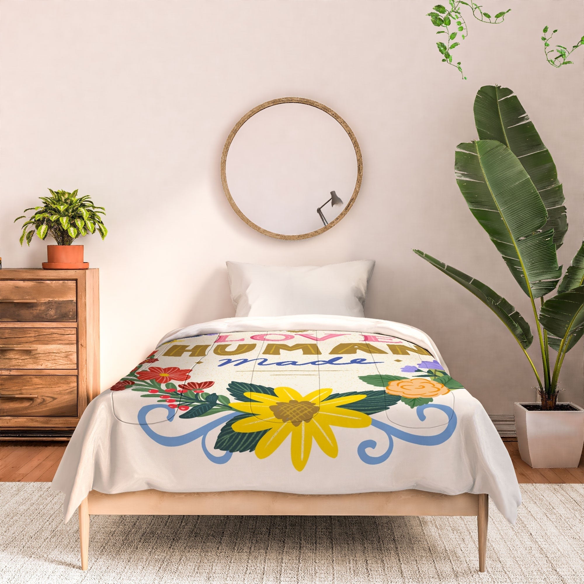 Design by Spark Love Human Made Floral Wreath Comforter