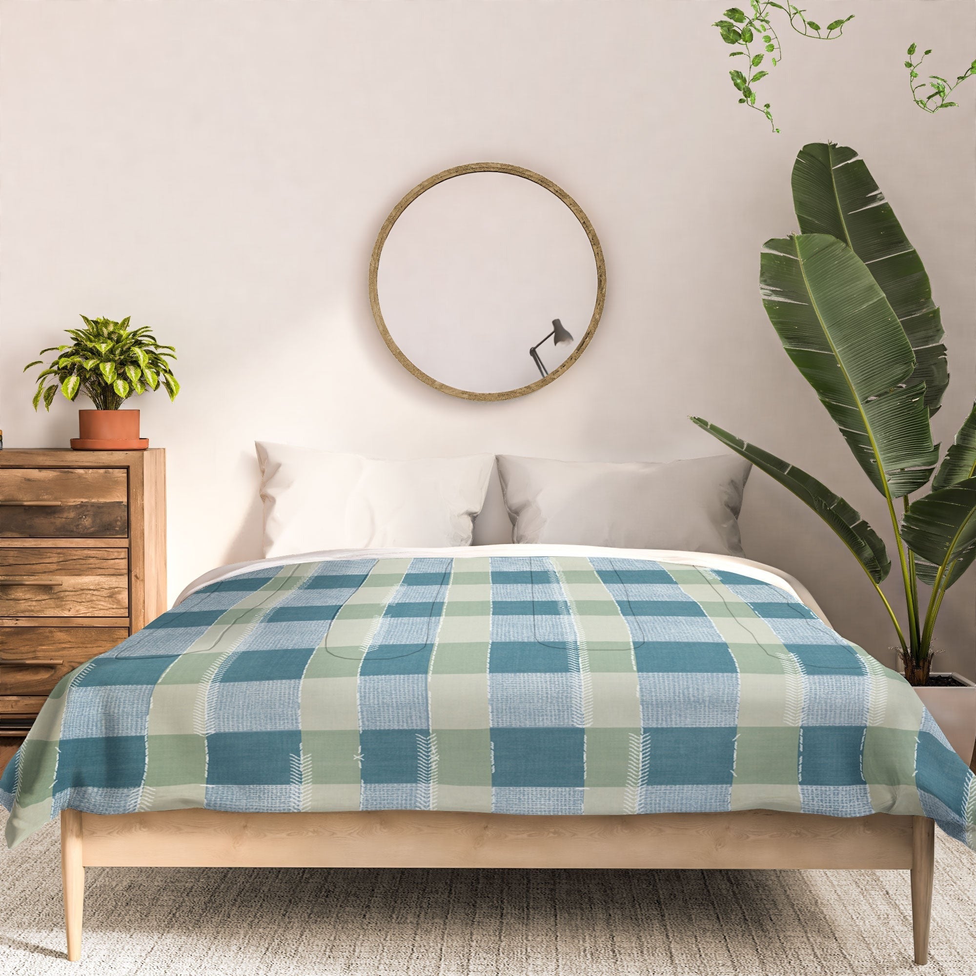 Marta Barragan Camarasa Country Style Checks Comforter