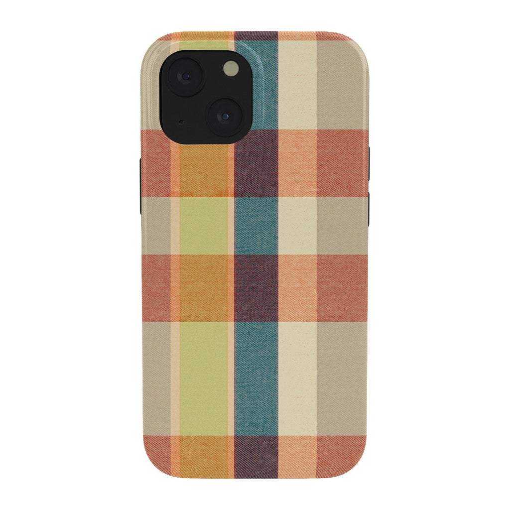 Marta Barragan Camarasa Retro Picnic Plaid Warm Tones Phone Case