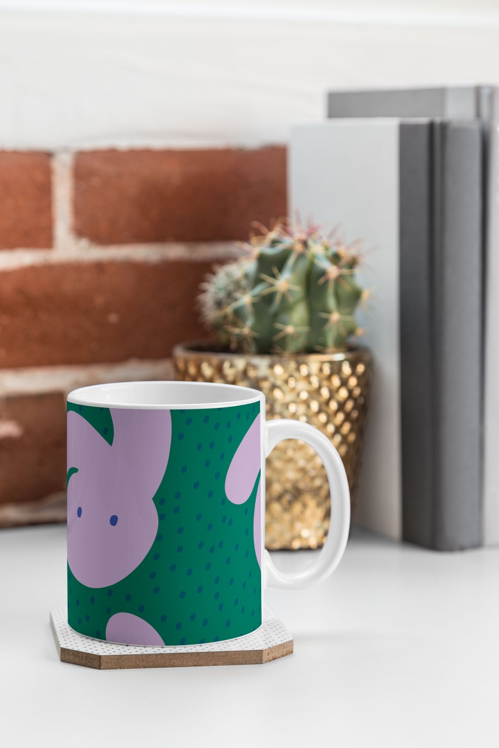 Camilla Foss Pebbles and Rabbit Coffee Mug