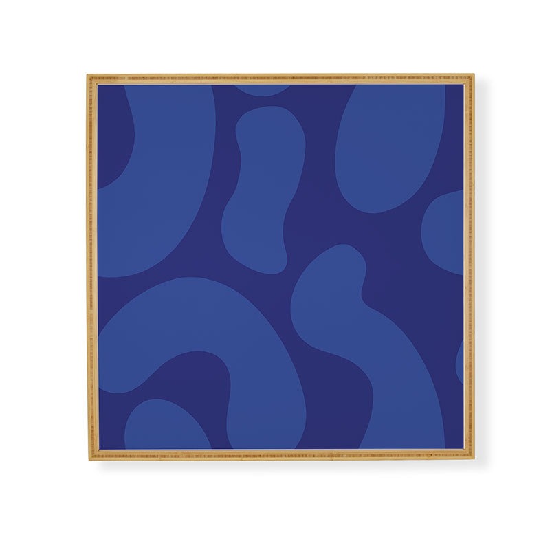 Camilla Foss Blue Pebble Framed Wall Art