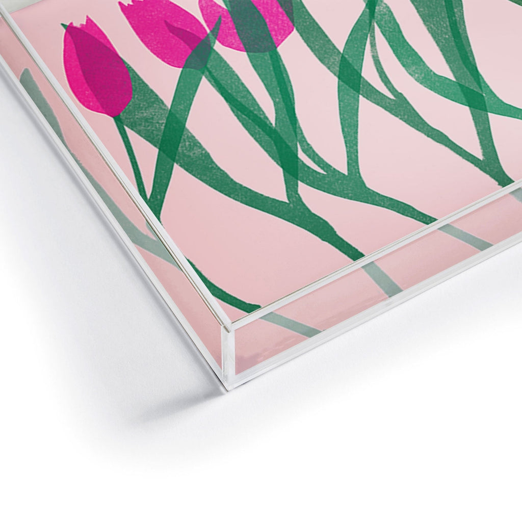 Garima Dhawan tulips 14 Acrylic Tray