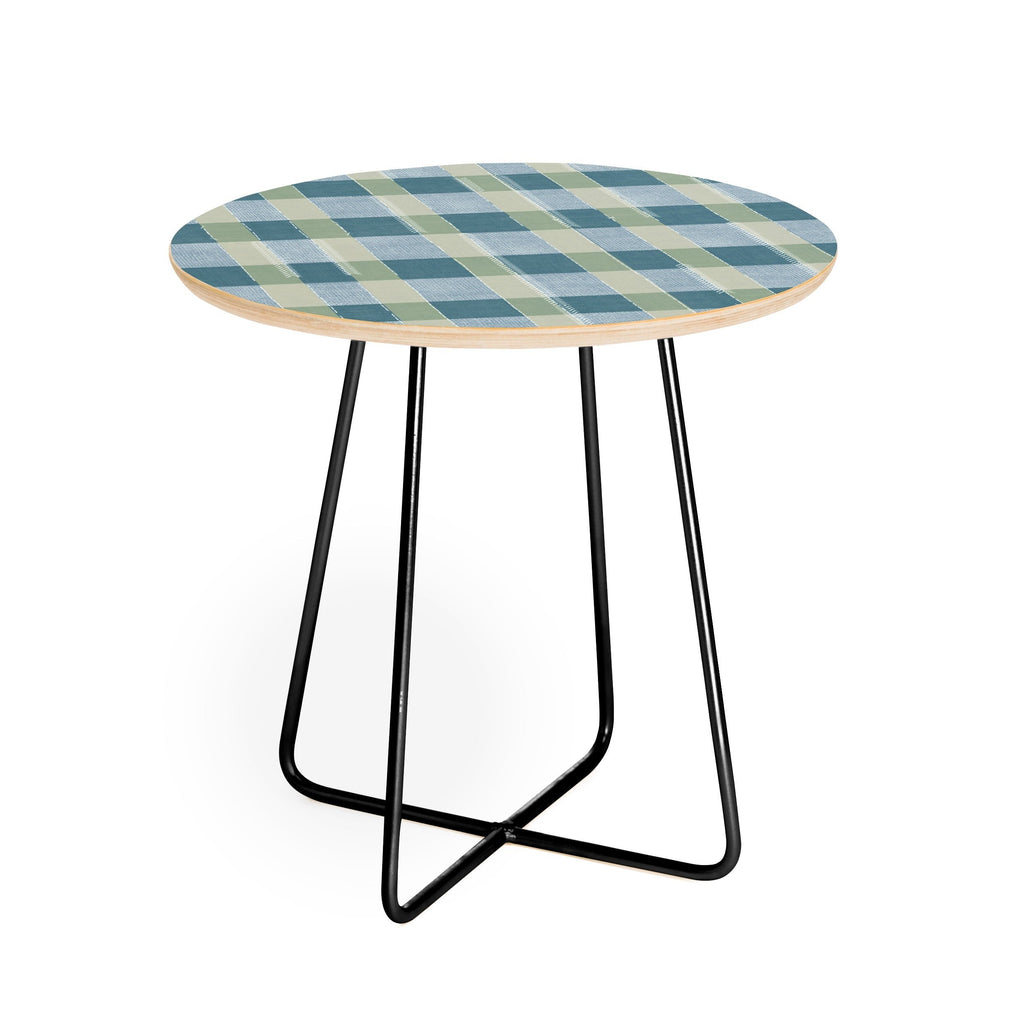 Marta Barragan Camarasa Country Style Checks Round Side Table