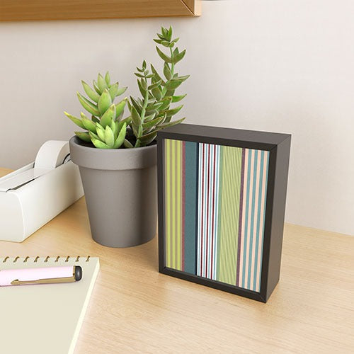 Marta Barragan Camarasa Colorful Stripe Delight Framed Mini Art Print