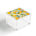 Jessica Molina Lemon Pattern on Sky Blue Acrylic Box